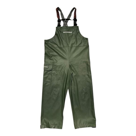 Grundens Green Neptune Commercial Fishing Bibs Men’s Large - Picture 1 of 6